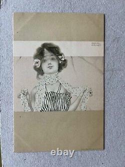 Raphael KIRCHNER Femme Carte postale vintage postcard 1900 art nouveau série 770