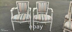 Salon Style Louis XVI/chaises+fauteuils/déco chic vintage/vintage chairs
