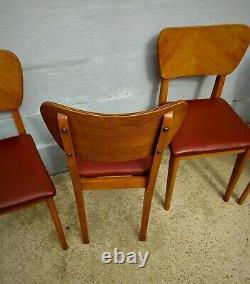 Six chaises de salle à manger vintage année 60