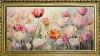 Spring Tulip Floral Tv Art Screensaver Wallpaper Background Vintage Framed Samsung Oil Painting