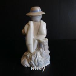 Statue REX VALENCIA SPAIN porcelaine personnage vintage art déco fait main N5099