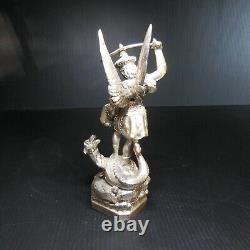 Statue métal argenté figurine histoire mythologie vintage original Europe N6162