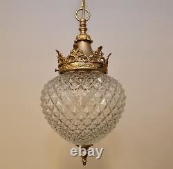 Suspendu Lampe Laiton Antique Style Plafoniere Couvrir Pendant Light Neuf