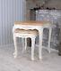 Tables Gigognes Tables D'empilage Shabby Chic Shabby Chic Deux Tables Vintage