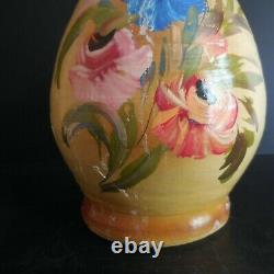 Vase amphore céramique terre cuite fait main vintage art nouveau France N4422
