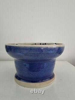 Vase céramique vintage ceramics vase blue pot art deco decoration vintage