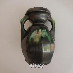 Vase poterie amphore céramique fait main art nouveau déco vintage Belgique N6357