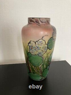 Vase signé GAUTHIER vintage as gallé luneville ART NOUVEAU