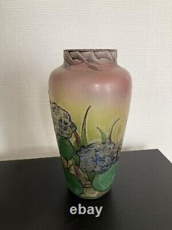 Vase signé GAUTHIER vintage as gallé luneville ART NOUVEAU