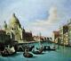 Venise Vintage 51 X 61cm étiré Peinture Huile Toile Art Décoration Murale 004