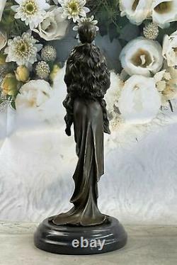 Vintage 1920 `S Art Déco Nouveau Français Bronze Femme Danseuse Statue Sur