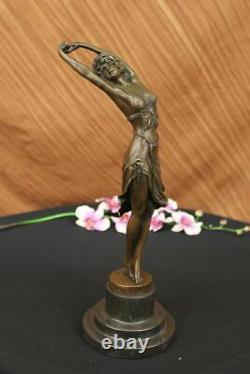 Vintage Art Nouveau Déco Bronze Harem Danseuse Par Colinet Chaud Fonte Home Deal