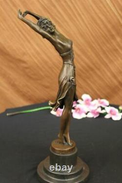 Vintage Art Nouveau Déco Bronze Harem Danseuse Par Colinet Chaud Fonte Home Deal