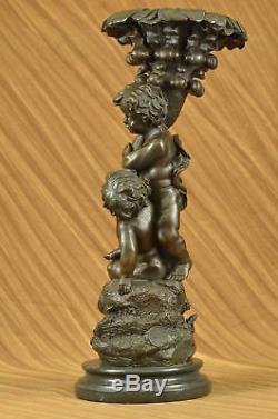 Vintage Art Nouveau Français Bronze Sculpture Figurine Hot-Cast Décor Maison