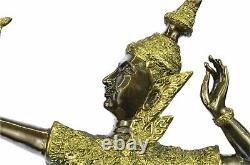 Vintage Bronze Hindou Dancer Déesse Statue Religieux 10 Rama Art Cadeau