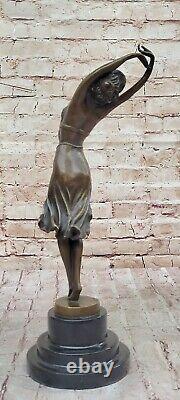 Vintage Style Art Nouveau Deco Bronze Harem Danseuse Par Colinet Fonte