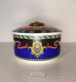 Vintage Versace Rosenthal Le Roi Soleil edition hand decorated porcelain trinket
