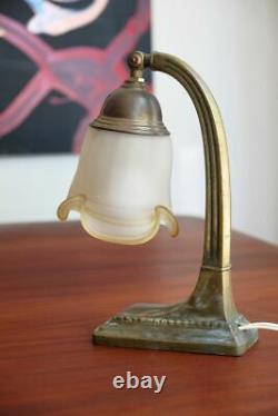 Vintage art nouveau art deco table lamp