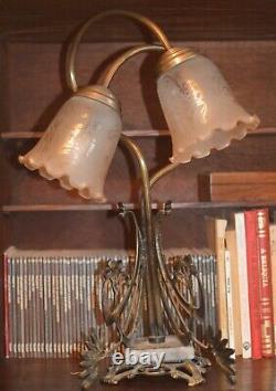 Vintage art nouveau lampe de table art deco table lamp