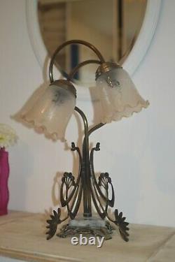 Vintage art nouveau lampe de table art deco table lamp