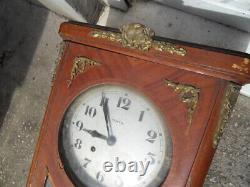 Vintage pediment ancien fronton bronze deco pendule horloge carillon Odo autres