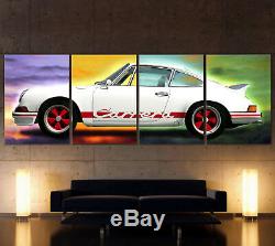 XXL Pop Art Porsche 911 Carrera Rs Images en Toile Vintage Déco Classique